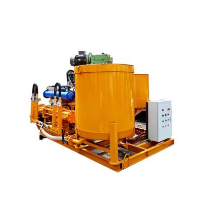 China Small automatic mixer pump factory price grouting pump and cement liquid cement injection machine grouting production line for sale