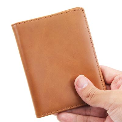 China rfid leather bifold wallet rfid design men wallet smart genuine leather luxury men wallet for sale