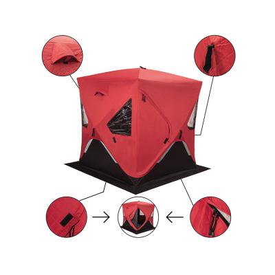 China Fishing High Quality Pop Up Thermal To Carry On Winter Warm Icicle Fish Shelter Tent for sale