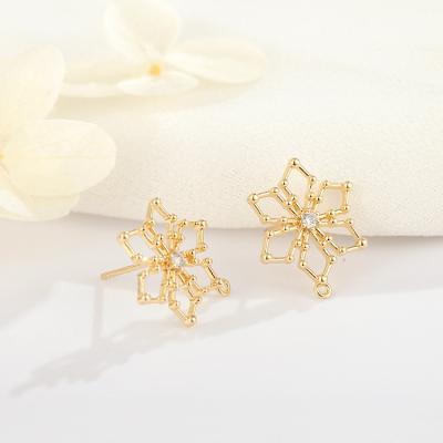 China TRENDY Wholesale 14K Gold Plated Multi Shape Stud Earrings for sale