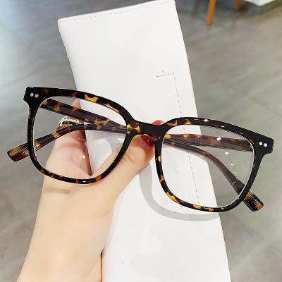 China For Hot Selling INS Square TR90 Optical Frame Soft Blue Reading Glasses Blocking Glasses 2022 for sale