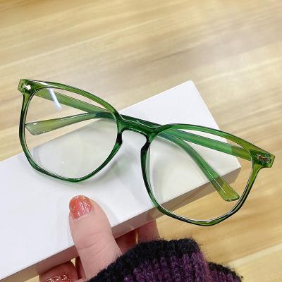 China For blue light luxury blue light glasses cheap stylish oversized optical frame reading glass anti blocking eyewear 2022 for sale