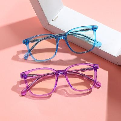 China New Arrival Kids Blue Light Blocking Glasses TR90 Glass Frames Soft Light Frames For Kid Candy Colors Blue Light Blocking Spectecles for sale