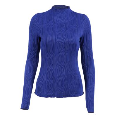 China New Anti-Wrinkle Pile Slim Long Sleeve High Neck Knitted Bottoming Shirt Sweater Women Tight Fit for sale