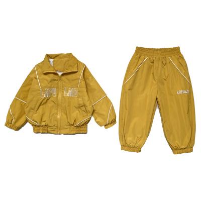 China Wholesale Customized Sports Track Large Breathable Kids Clothing Two Piece Suites For Kids for sale