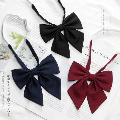 China Wholesale Solid Color Factory Solid Color Accessories Bow Tie College Style For Japanese JK Uniform for sale