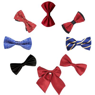 China Wholesale Adorable Striped Cotton Bow Tie Boys Bow Ties For Kids Baby Bow Tie Children for sale