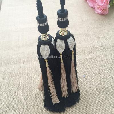 China Easy to Wear and Change 2017 Single String Tassel Tieback for Decorative Curtain Accessory for sale