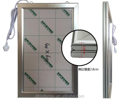 China 2021 Hot Sale Customized Sizes Acrylic Panel Advertising Flash View Led Light Box for sale