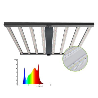 China Seed starting high power 1000W double sided foldable full sprectrum led grow lights for indoor plants hydroponics medicinal plants breeding for sale