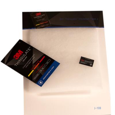 China Luxury Anti-deformation Type J And Similar Heat Insulation Material Nonwoven Water Resistant 3M Thinsulate Insulation Clothing Accessories for sale