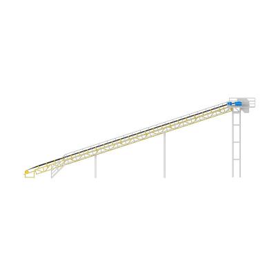 China Flexible Layout And Operation Belt Conveyor 5.5-16.5KW With Simple Stucture for sale