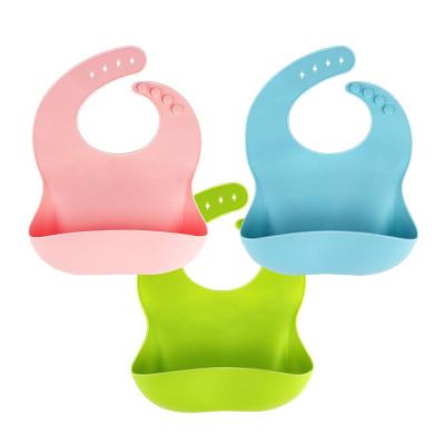 China Wholesale Waterproof Silicone Baby Bib for Babies and Toddlers (6-72 Months), Antibacterial Raincoats, BPA Free, Green Pink and Blue, Easy Clean for sale