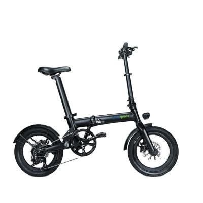 China Mini 16 Inch Multi Color Aluminum Alloy Adult Multi Version Light Electric Bike Lithium Battery Folding E Bike Electric Folding Bike for sale