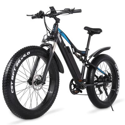 China SHENGMILO MX03 Alloy EU UK 26INCH 48V 1000W E-Bike 17.5ah Aluminum Long Range Off Road EMT Fat Tire Dirt Snow Beach Electric Bicycle For Adult for sale