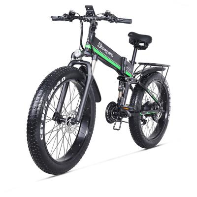 China Fat Bike 48V 12.8Ah 26 Speed ​​Aluminum Alloy 350W Electric Bicycle From USA Warehouse High Power 2 Inch 2 Wheels For Adult for sale