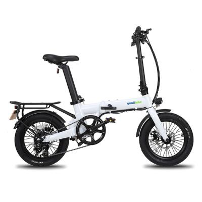 China Alloy 16 inch 36V 250Watt 10.4ah hid battery aluminum ebike mini/fold alloy frame cheap electric bike import electric bike for sale