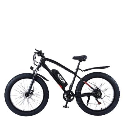 China EU Aluminum Alloy HEZZO USA UK Free Shipping 500W 48V E MTB Powerful Bicycle Suspension 13Ah Full Moped Off Road Fat Tire Electric Adult Bike for sale