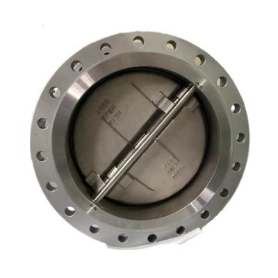 China No Leakage SS WCB DN1000 PN40 Double-leaf Flanged Double Plate Check Valve for sale