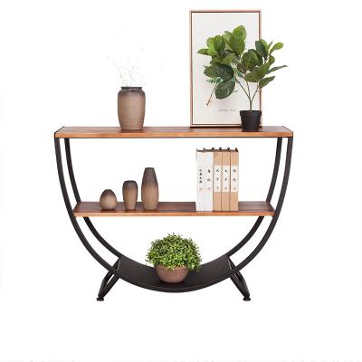 China New Design Morden Vintage Antique Industrial Storage Furniture Wood Console Table for sale