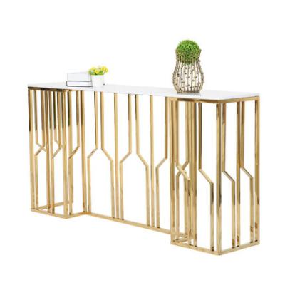 China Modern Morden Console Table Metal Base Marble Wholesale for sale