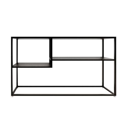 China Narrow Modern Simple Modern Crate Bookshelf Multi-Layer Rack Foyer Rack Display Rack Iron Table Console Table Narrow for sale