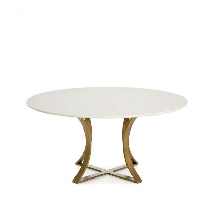 China DINING TABLE Customized Furniture Modern Dining Table Metal Table Legs Marble Dining Table for sale