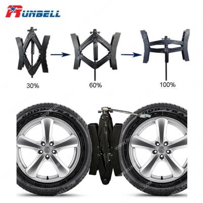 China Easy To Use Metal X Wedge Wheel Stabilizer RV Tire Stabilizers Locking Wedge for sale