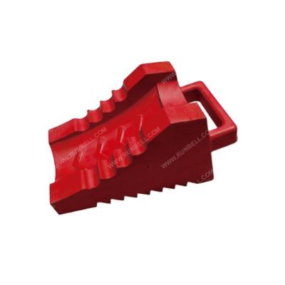 China Runbell Rubber Wheel Chock Durable Factory Direct High Quality Best Adjustable Red Grip For Wheelchair for sale