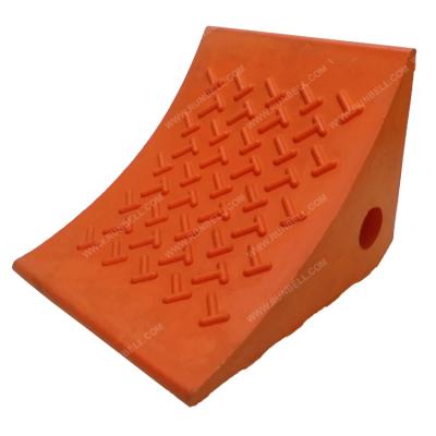 China Heavy Duty Polyurethane Specialty Polyurethane Stable PU Truck Wheel Chock for sale