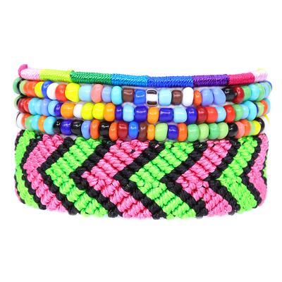 China Fashion Braided Bead BOHEMIA String Bohemian Multicolor Rope Woven Bracelet Friendship Bracelet Women Men Kimter-Q577FZ for sale