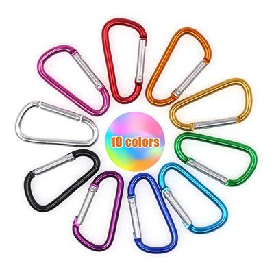 China Camping Mini Lock Snap Hook Key Holder Kimter-P72FA Outdoor Tool D Ring Carabiners Clip Small Keychain Carabiner Aluminum Alloy Aluminum Clip for sale