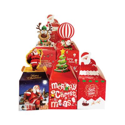 China New Christmas Gift Box Apple Christamas Home Decoration Christmas Gift Box Custom Made Cartoon Creative Christmas Fruit Eve Gift Packaging Paper Box for sale