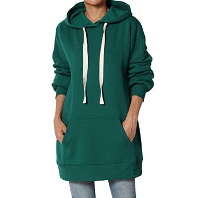 China Breathable news long hoodie women for fall 2021 is with hoodie pullovers for sale