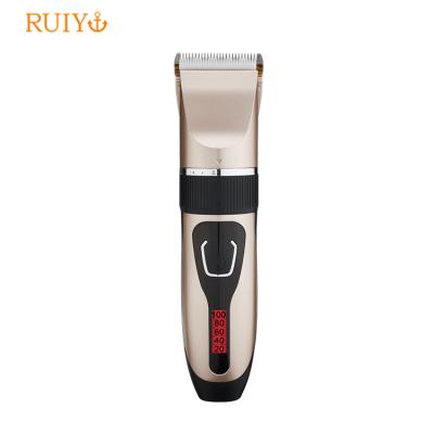 China Right Handed Scissors Charging LED Display Cordless Razor Trimmer Professional Hair Clippers For Sale for sale