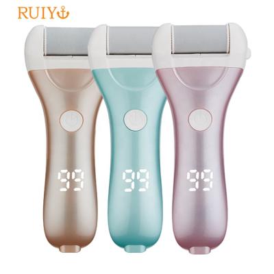 China 2 Gears In One Button Private Label Electric Rechargeable Feet Scrub Waterproof Foot Dead Skin Callus Remover for sale