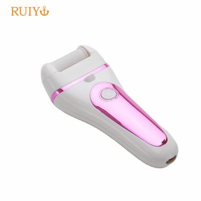 China 2 Speeds In One Button USB Charging LED Light Waterproof Callus Remover Skin Remover Dead Foot Scrubber for sale