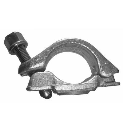 China Modern Forged Steel Half Clamp For Pipe Fittings Forged Scaffold Coupler for sale