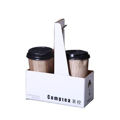 China Recyclable Hot Cup Holder Tray, Eco-Friendly Cups Disposable Cup Holder, Cardboard Cup Holder for sale