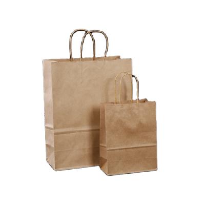 China Recycled Materials Custom Kraft Printed Recyclable Customer Paper Bags Wholesale Gift Bag for sale