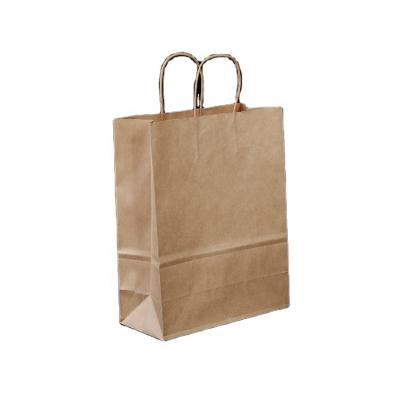 China Custom Recyclable Brown Grocery Bag Manufacturers Kraft Paper Kraft Paper Bag for sale