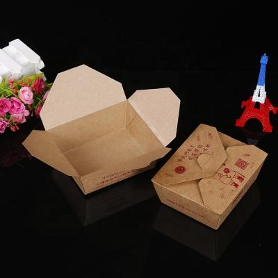 China Disposable Food Box Paper Packing Box Take Out Food Lunch Box With Custom Logo for sale