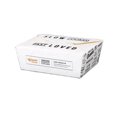 China Recycled White Materials Kraft Paper Food Box With Custom Design Printed Eco - Friendly for sale