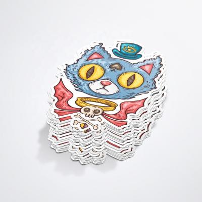 China Decorative Sticker Custom Logo Print 500pcs Moq Vinyl Die Cut Stickers Matt Laminated Glossy for sale