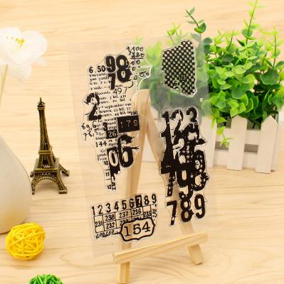 China DIY decoration transparent letter diary vintage diary decoration silicone stamp transparent stamp for sale