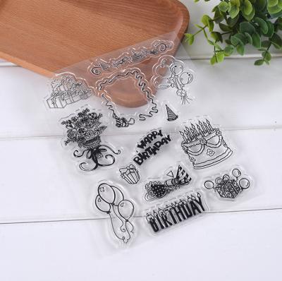 China Retro Diary Decoration Transparent Silicone Letter Stamp Album DIY Decoration for sale