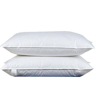 China Hotel Anti-Static Duck Down Feather Pillow White Good Quality From Best Seller for sale