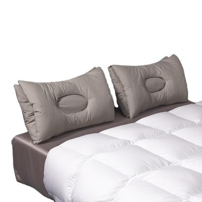 China Custom Function Anti-Static Combine Removable Neck Pressure Release Cavity Fiber Polyester Hybrid Hybrid Pillow for sale