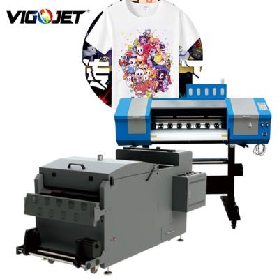 China 65cm pet film heat transfer film printer two main dtf i3200 printer for t-shirt printing for sale