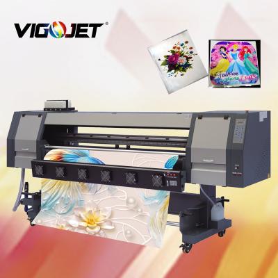 China Building Material Shops VIGOJET 3d Effect 1.8m UV Hybrid Flatbed Roll To Roll Tape Printer for sale